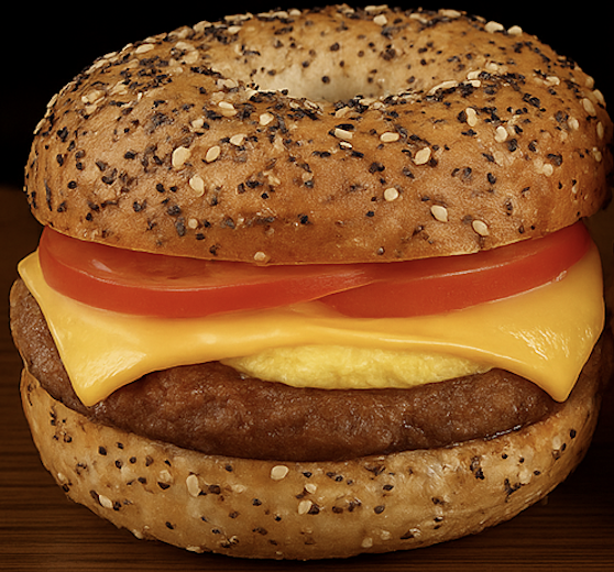 Bagel Sausage Egg & Cheese